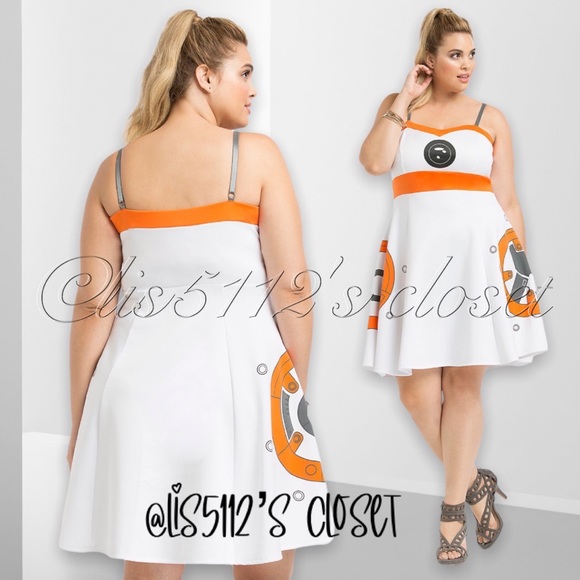 Torrid x Her Universe Disney Star Wars BB-8 Cosplay Costume Swing Dress 3X 22 24 - Picture 5 of 14